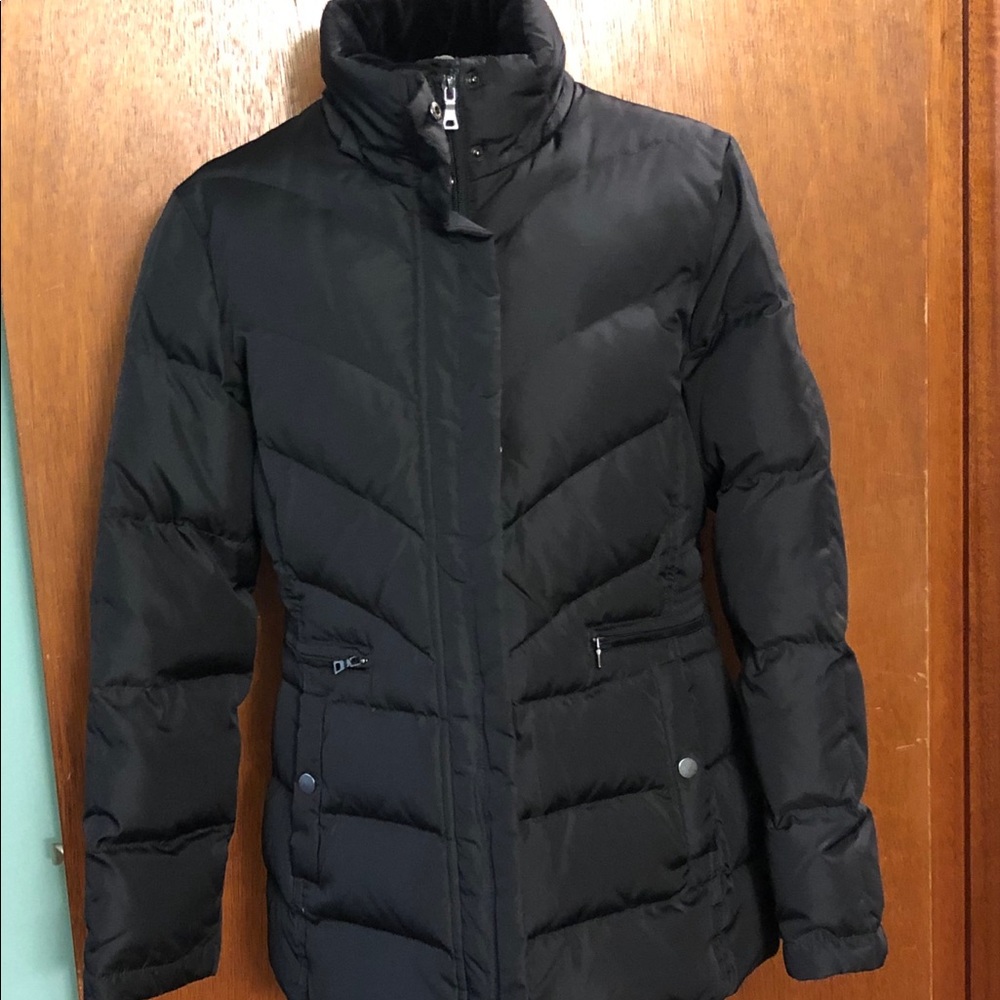 Larry Levine black puffer down jacket